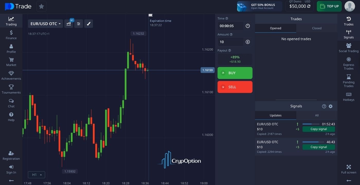 Pocket Option Demo Account Overview