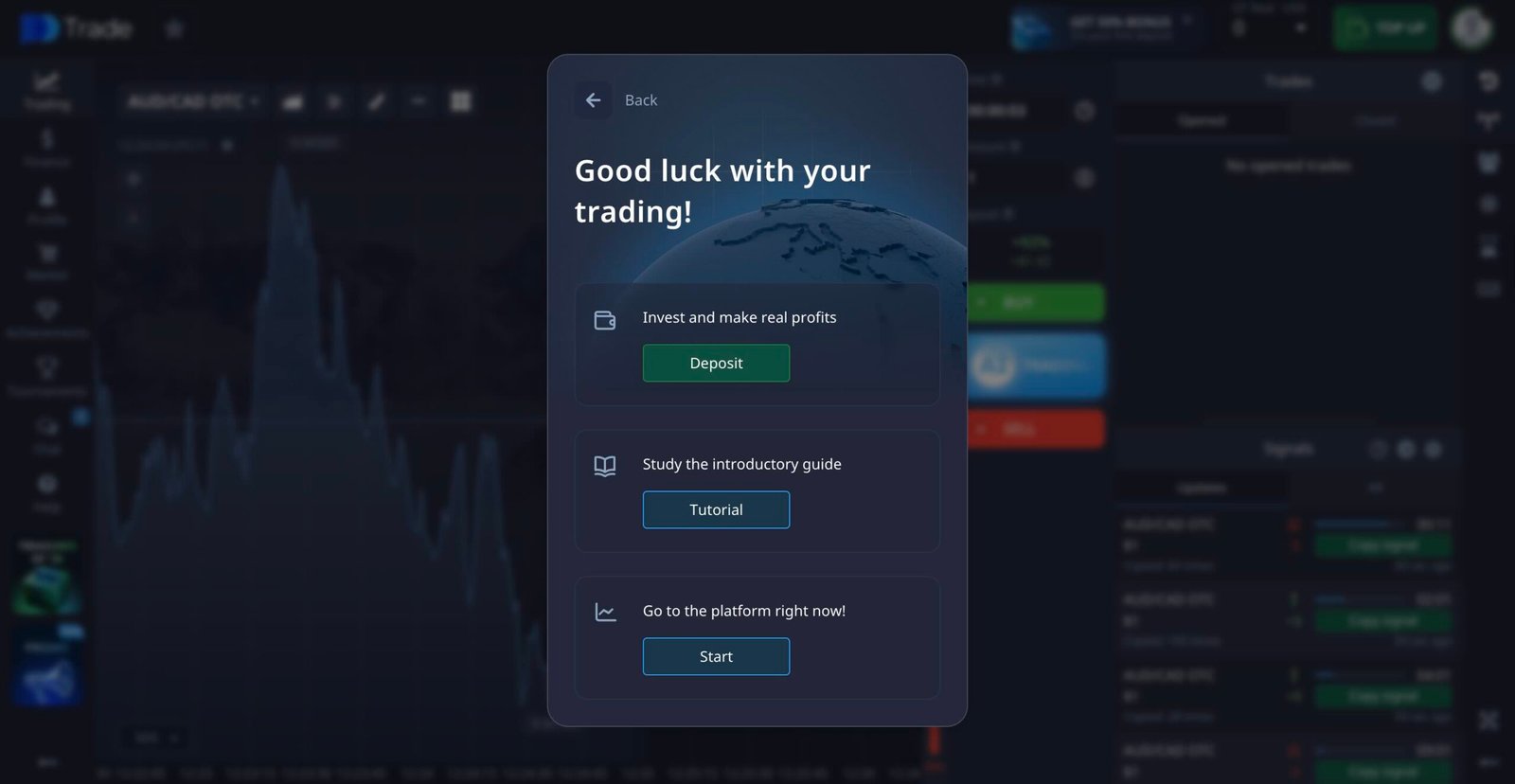 Pocket Option Registration Finished