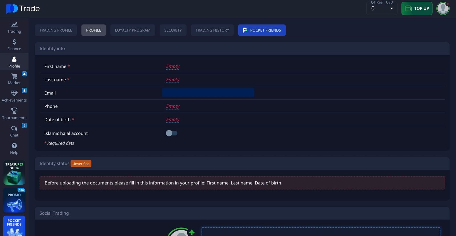 Pocket Option KYC verification