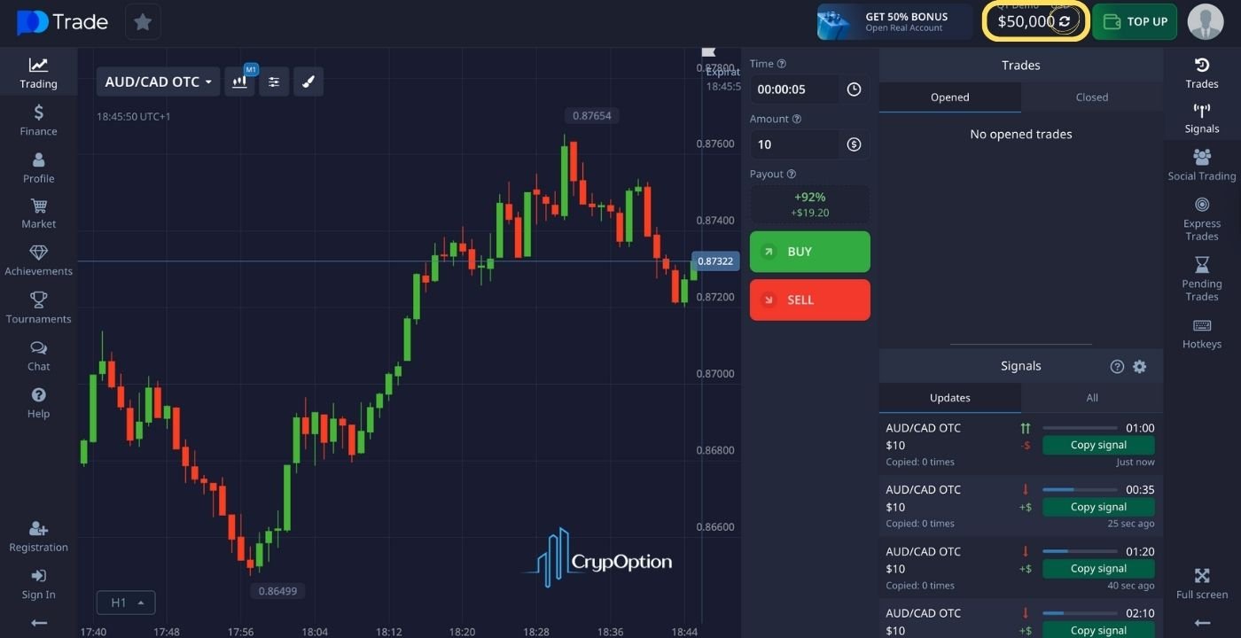 How to Reset Pocket Option Demo Balance