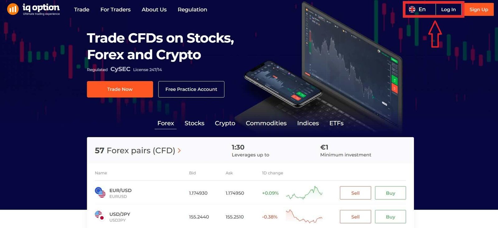 IQ Option Login: Safe, Fast, and Easy Sign-In Guide IQ Option Login: Homepage