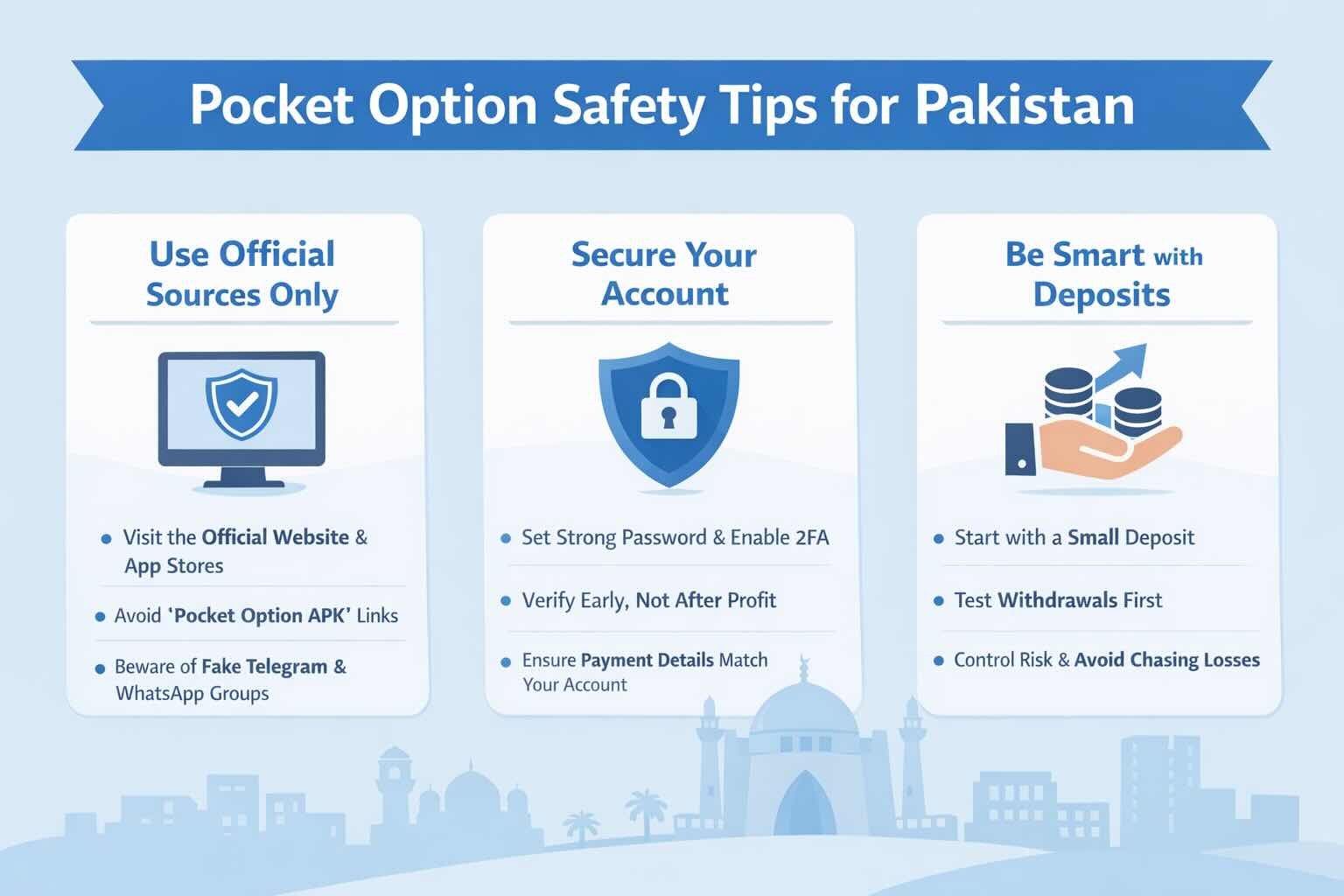 Is Pocket Option legal in Pakistan: Security tips