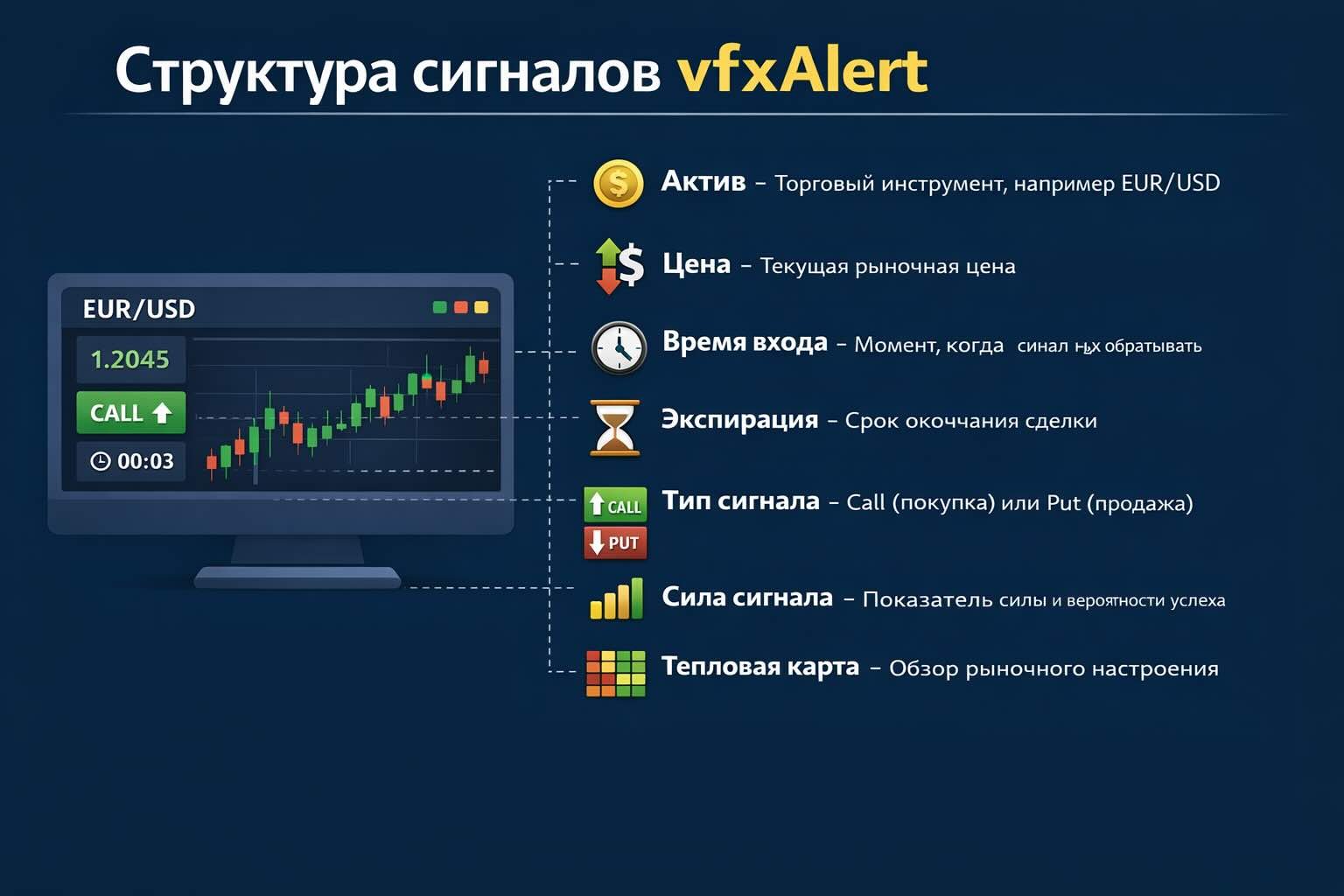 Обзор vFXAlert: Структура сигнала