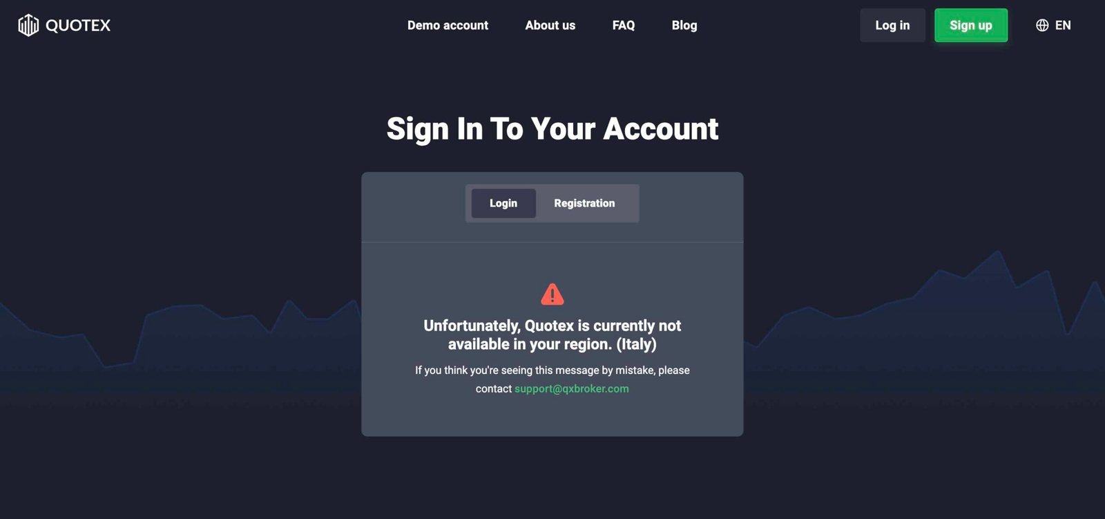 Quotex Login Problem: Region Error